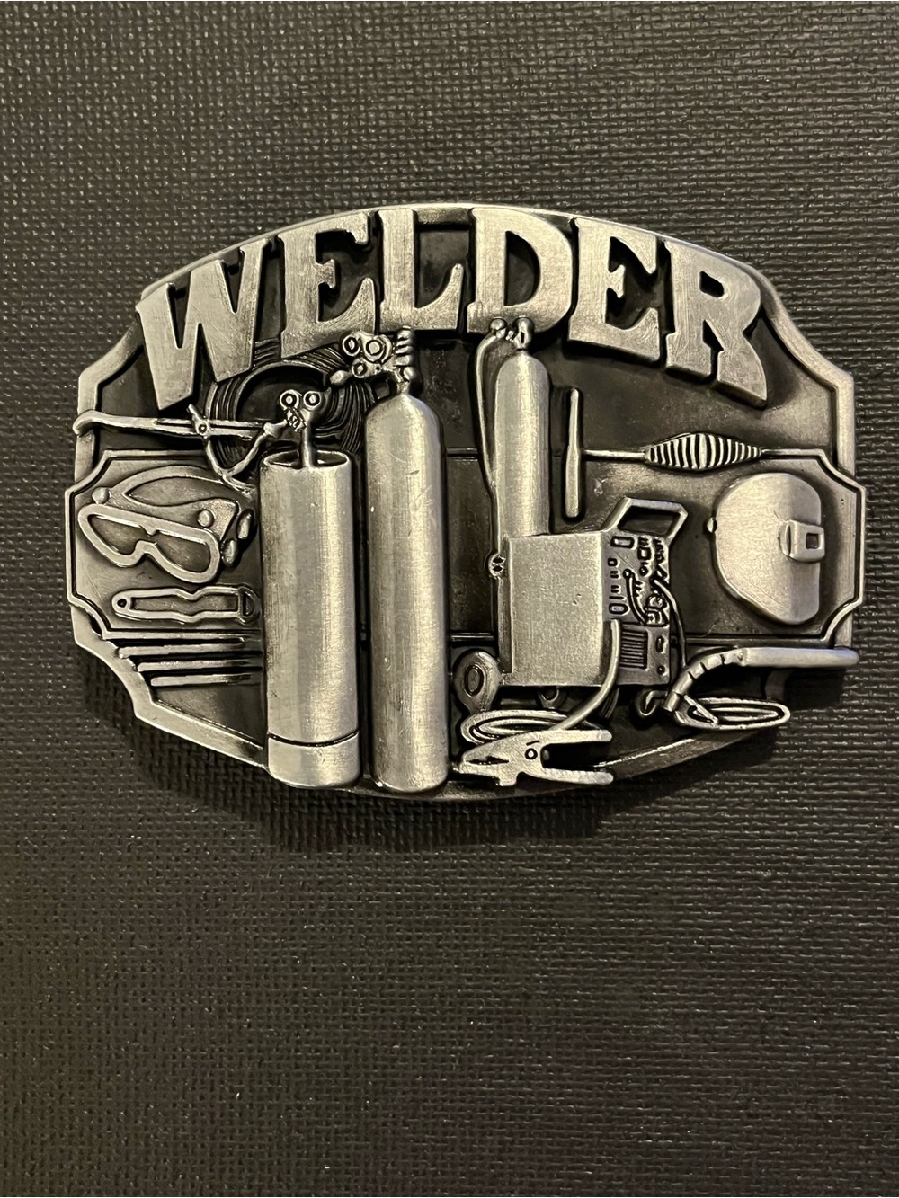 Welder Tool Belt Buckle - Silver Finish